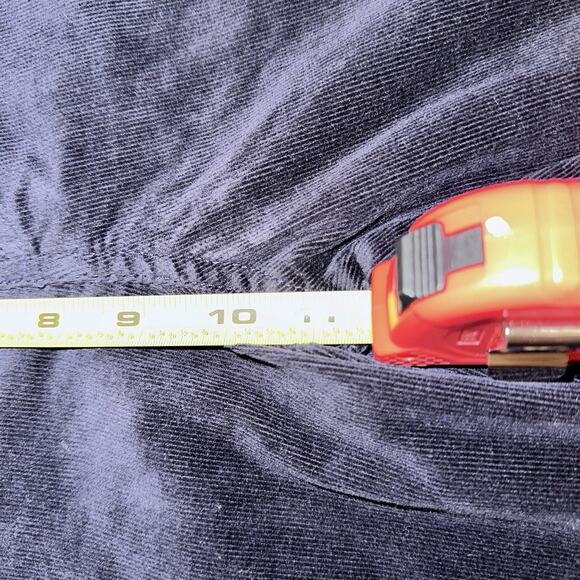 Talbots Navy Corduroy Pants 14 – Classic Mid-Rise Flare Leg Soft Cotton Blend - Picture 10 of 10